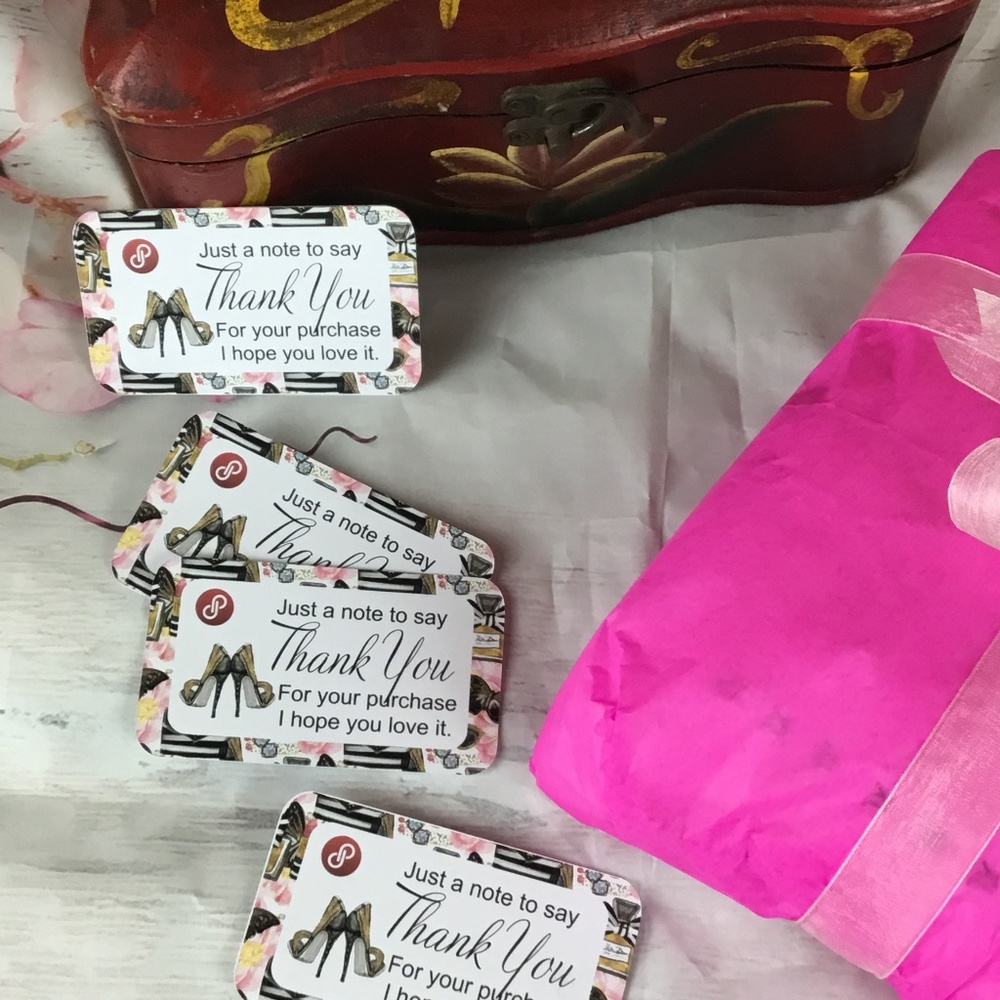 High Heel Custom Thank You Cards | Poshmark Thank You Note | Customer Thank You